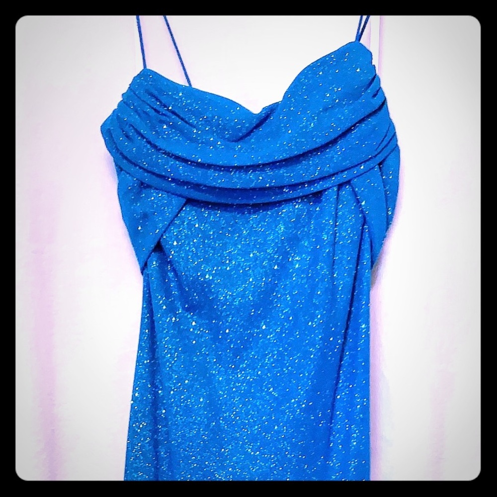 Beautiful blue sparkly dress
